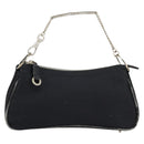 Christian Dior Hand Bag Canvas Black Auth 98592-13