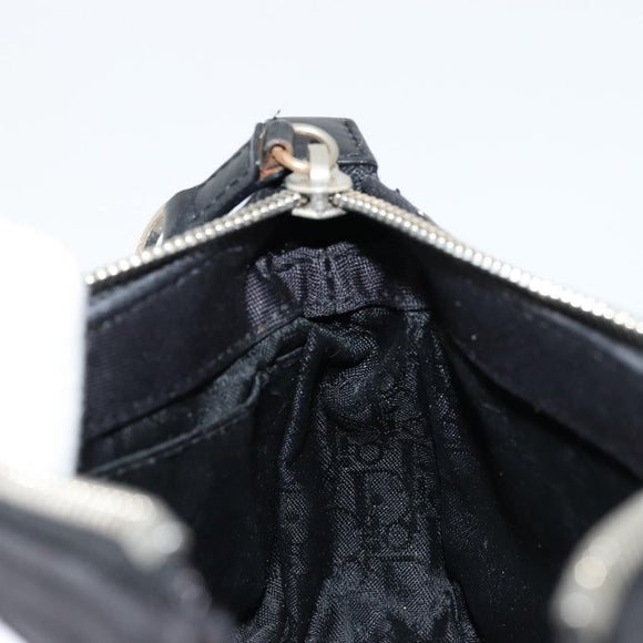Christian Dior Hand Bag Canvas Black Auth 98592