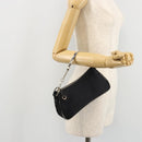 Christian Dior Hand Bag Canvas Black Auth 98592-26