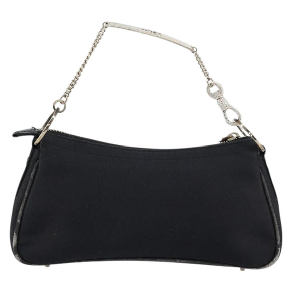 Christian Dior Hand Bag Canvas Black Auth 98592