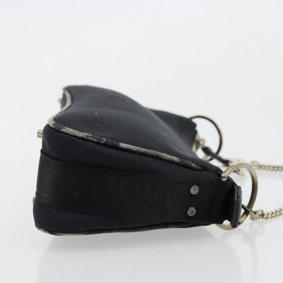 Christian Dior Hand Bag Canvas Black Auth 98592