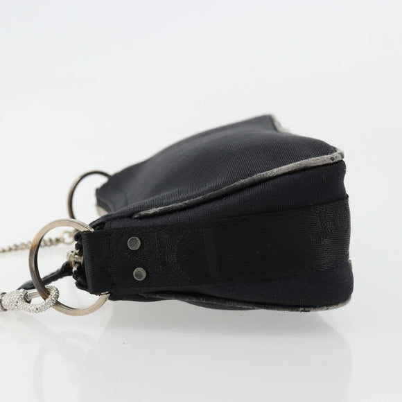 Christian Dior Hand Bag Canvas Black Auth 98592