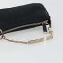 Christian Dior Hand Bag Canvas Black Auth 98592-7