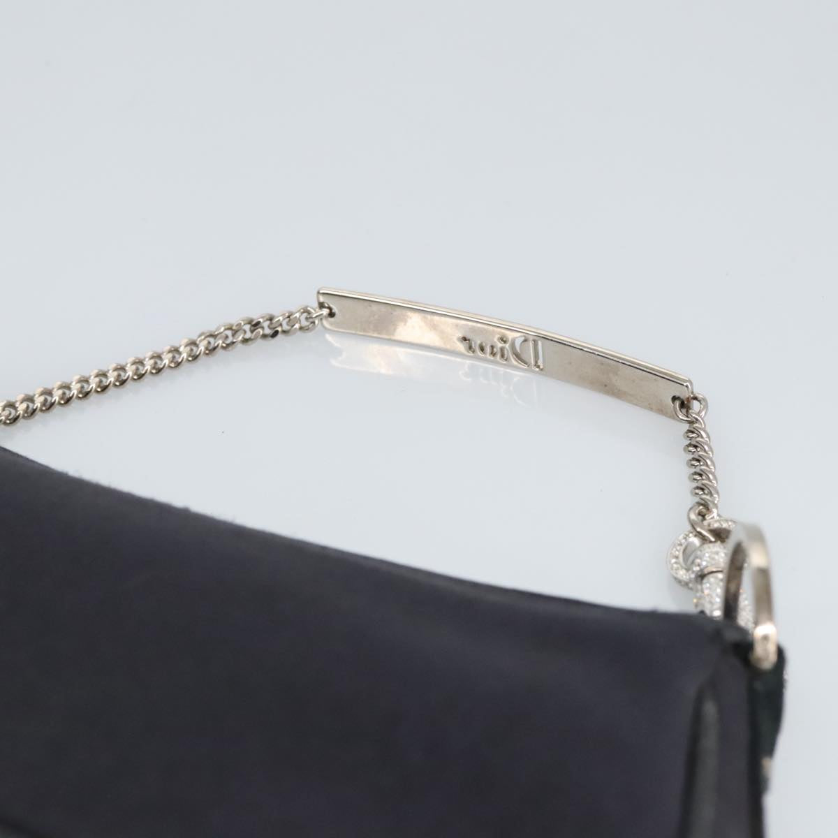 Christian Dior Hand Bag Canvas Black Auth 98592