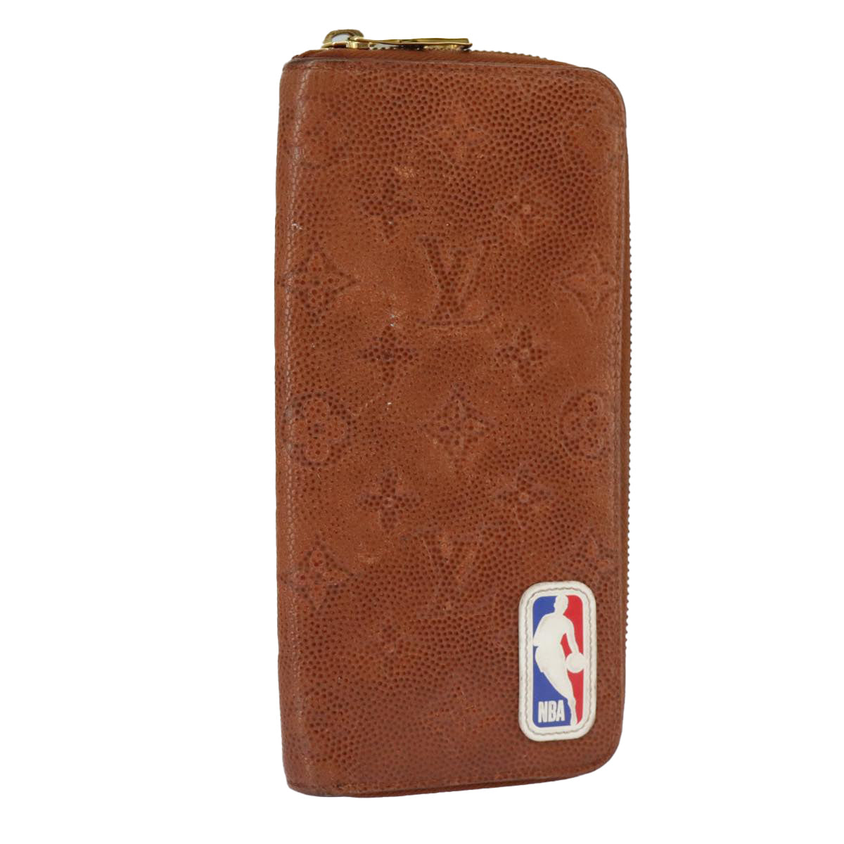 LOUIS VUITTON Empreinte Zippy Wallet Vertical NBA Wallet Brown N60019 Auth 98593