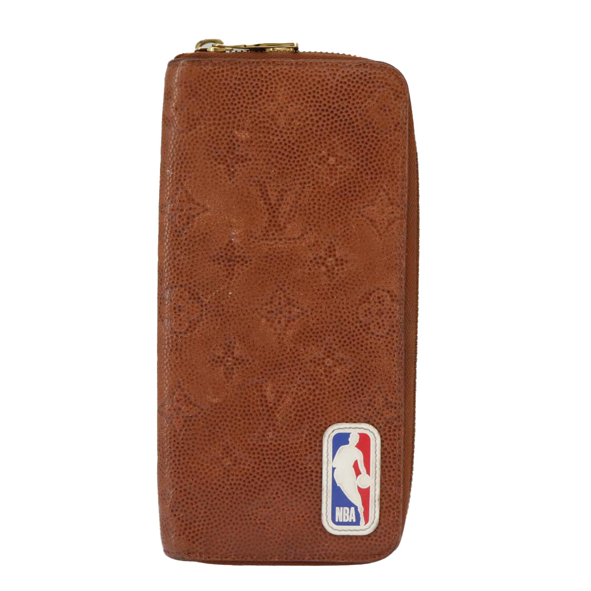 LOUIS VUITTON Empreinte Zippy Wallet Vertical NBA Wallet Brown N60019 Auth 98593