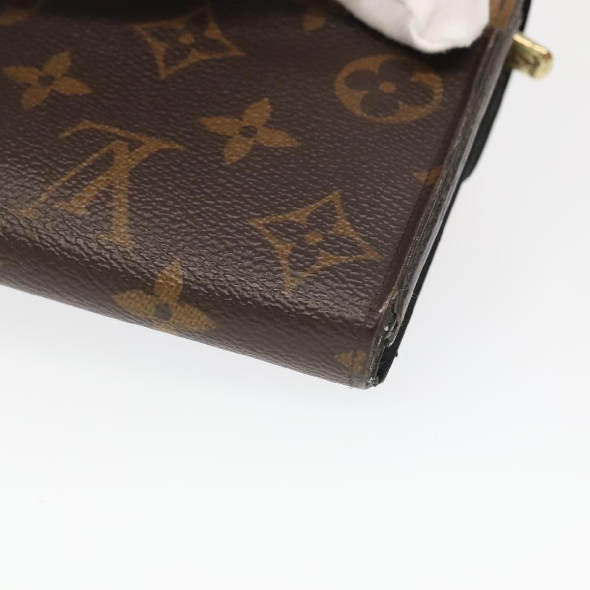 LOUIS VUITTON Monogram Reverse Giant Portefeuille Sarah Wallet M80726 Auth 98600