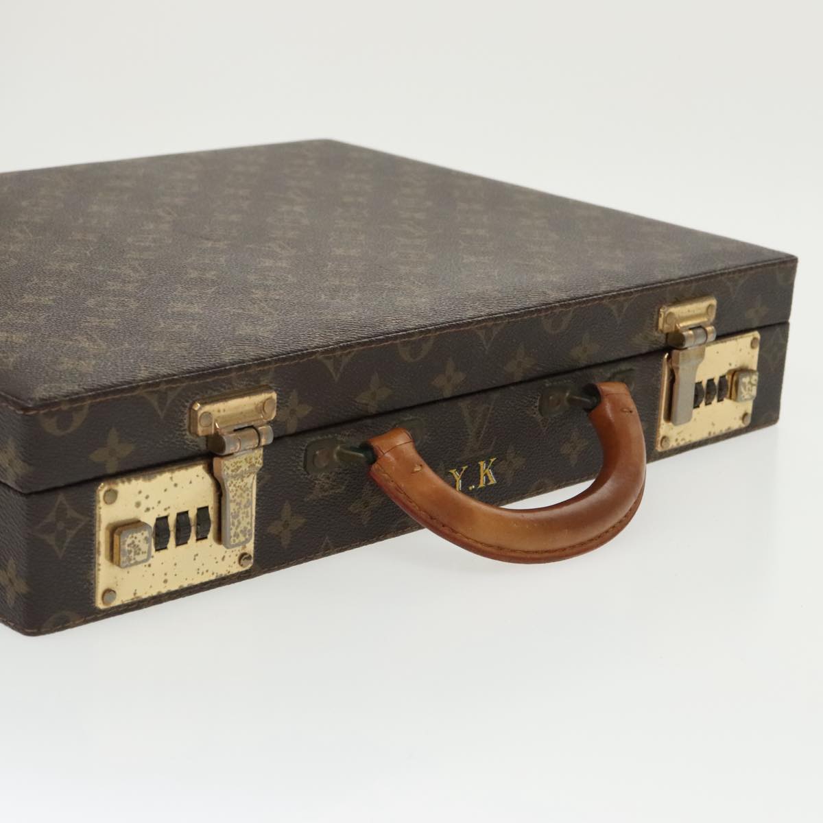 LOUIS VUITTON Monogram crusher Business Bag M53122 LV Auth 98602