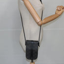 CELINE Triomphe Mobile Pouch PVC Black Silver Auth 98603AM-22