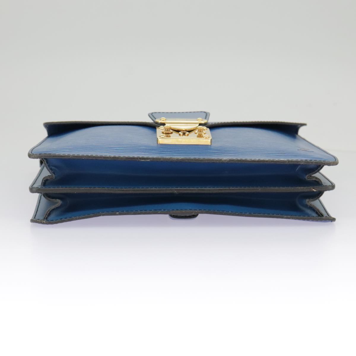 LOUIS VUITTON Epi Biface Clutch Bag Blue LV Auth 98605