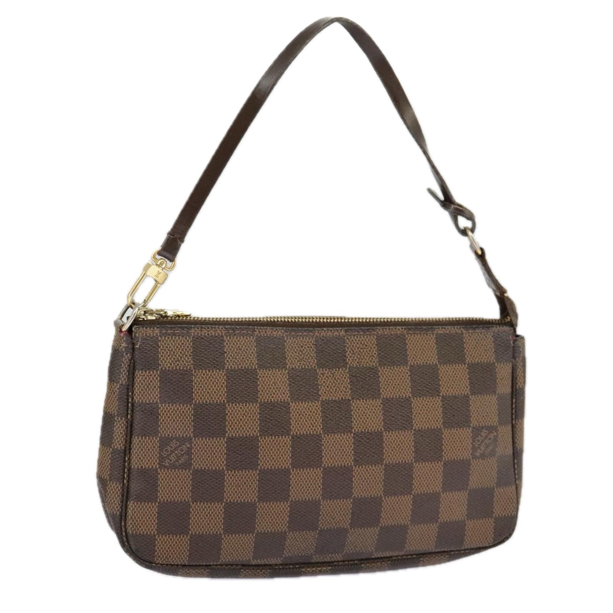 LOUIS VUITTON Damier Ebene Pochette Accessoires Pouch N41206 LV Auth 98611