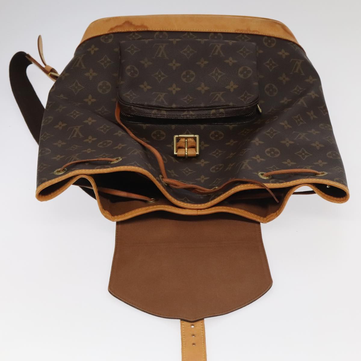 LOUIS VUITTON Monogram Montsouris GM Backpack M51135 LV Auth 98612