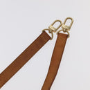 LOUIS VUITTON Adjustable Shoulder Strap Leather 35.8""""""""-42.9"""""""" Beige Auth 98613-11
