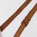LOUIS VUITTON Adjustable Shoulder Strap Leather 35.8""""""""-42.9"""""""" Beige Auth 98613-12