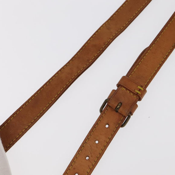LOUIS VUITTON Adjustable Shoulder Strap Leather 35.8""""""""-42.9"""""""" Beige Auth 98613