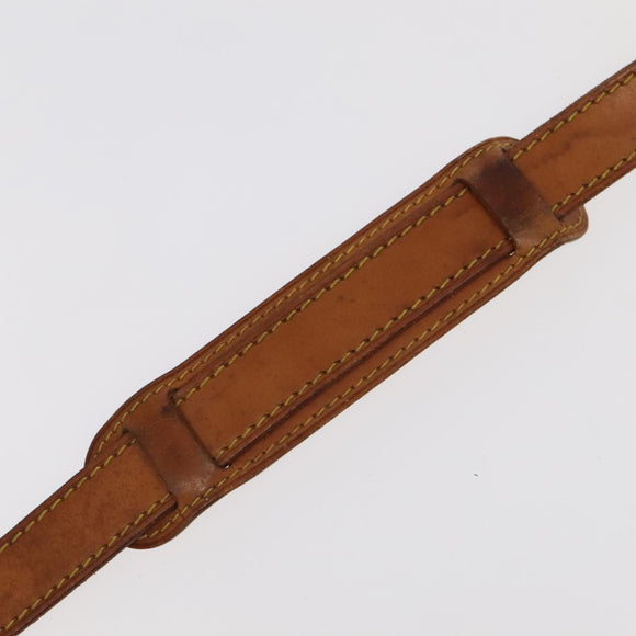 LOUIS VUITTON Adjustable Shoulder Strap Leather 35.8""""""""-42.9"""""""" Beige Auth 98613