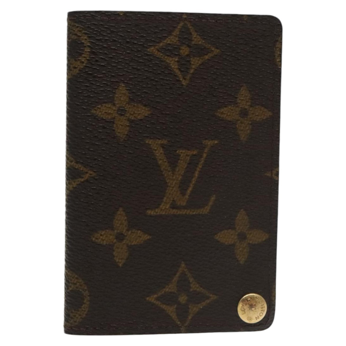 LOUIS VUITTON Monogram Porte Cartes Credit Pression Case M60937 LV Auth 98614