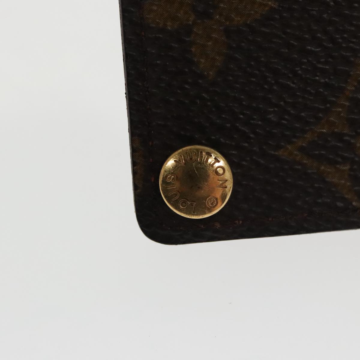 LOUIS VUITTON Monogram Porte Cartes Credit Pression Case M60937 LV Auth 98614