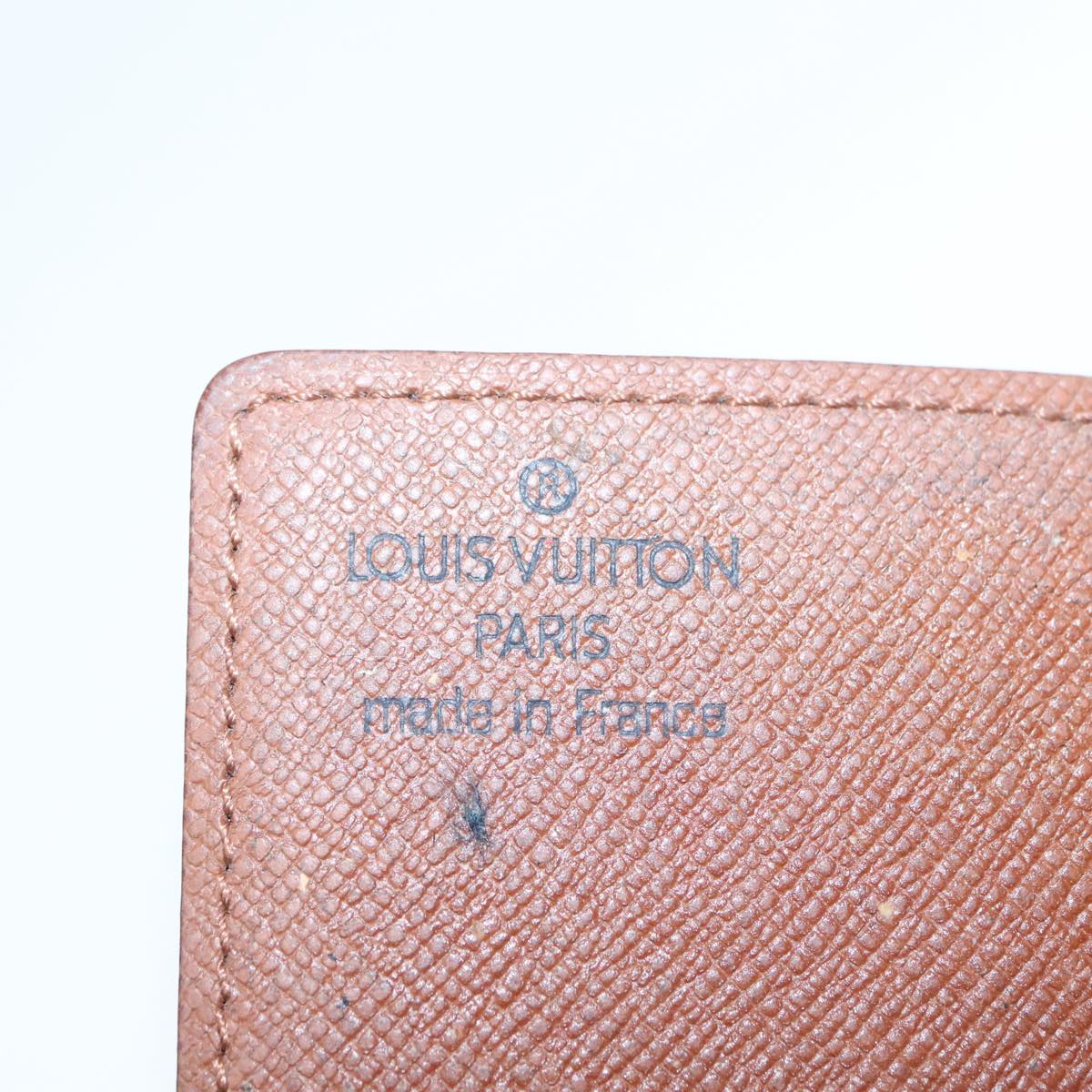 LOUIS VUITTON Monogram Porte Cartes Credit Pression Case M60937 LV Auth 98614