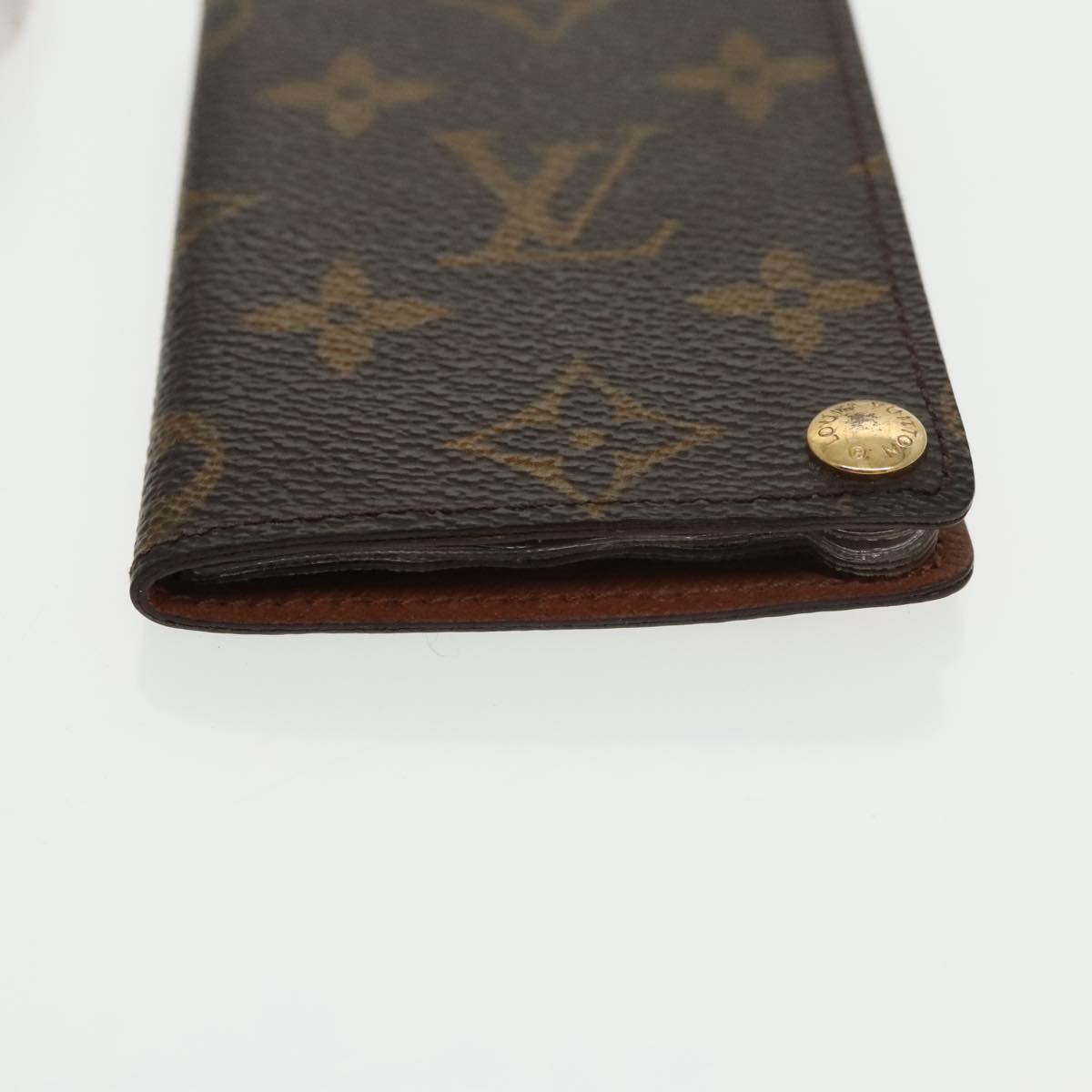 LOUIS VUITTON Monogram Porte Cartes Credit Pression Case M60937 LV Auth 98614