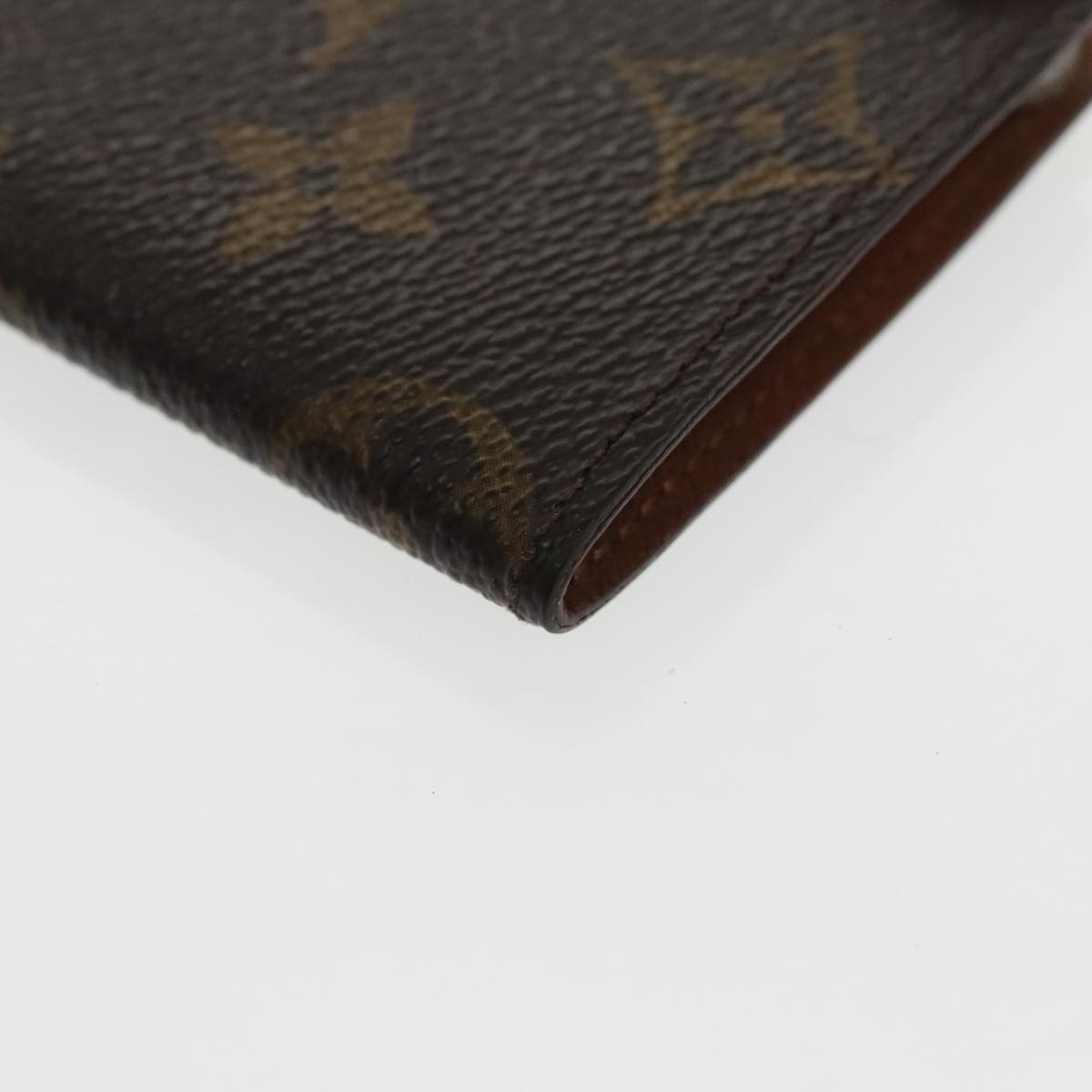 LOUIS VUITTON Monogram Porte Cartes Credit Pression Case M60937 LV Auth 98614