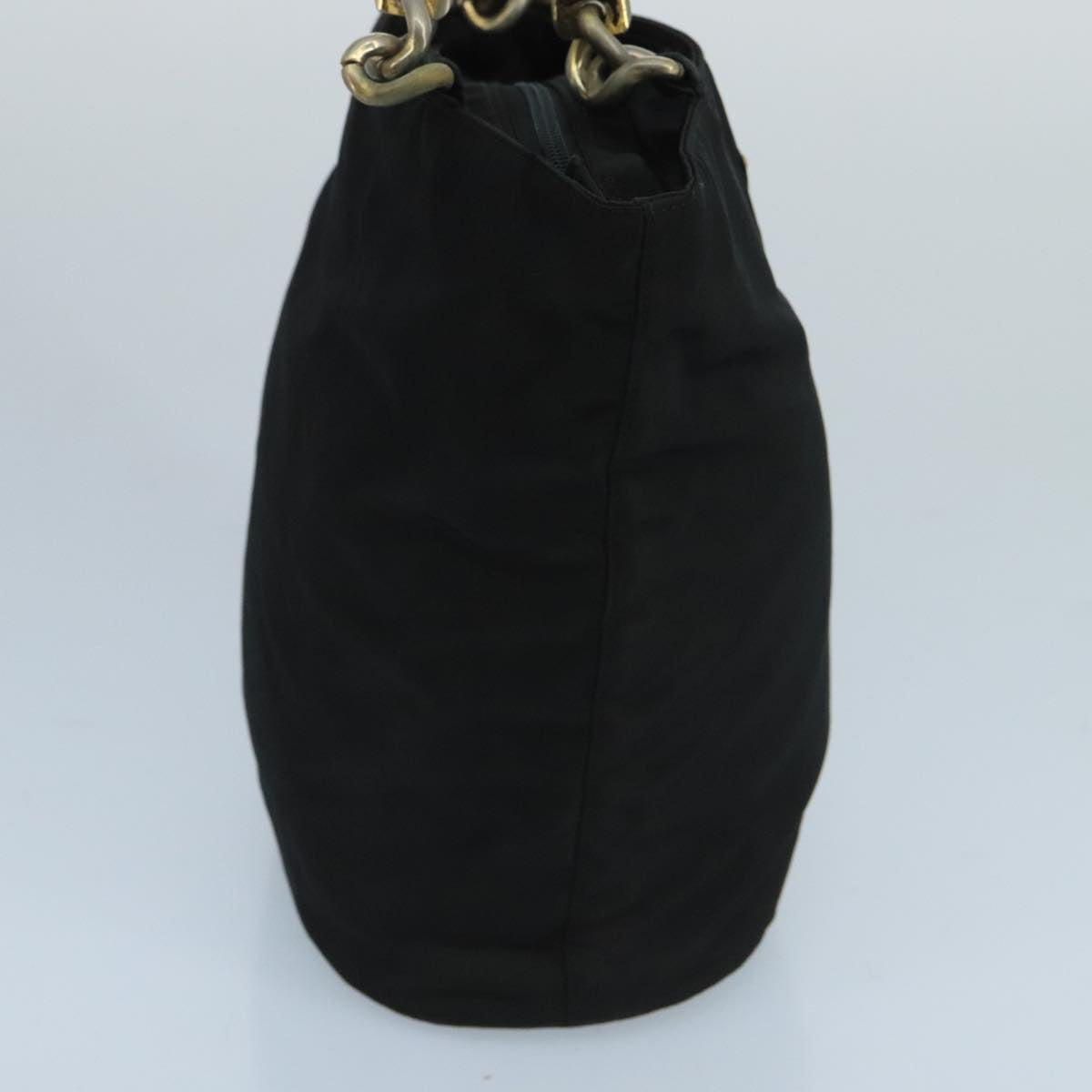 PRADA Hand Bag Nylon Black Auth 98615