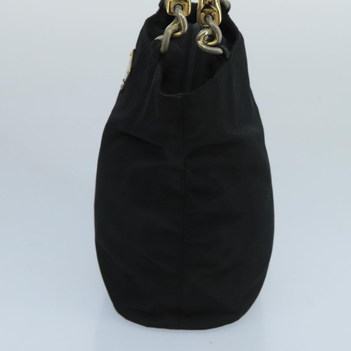 PRADA Hand Bag Nylon Black Auth 98615