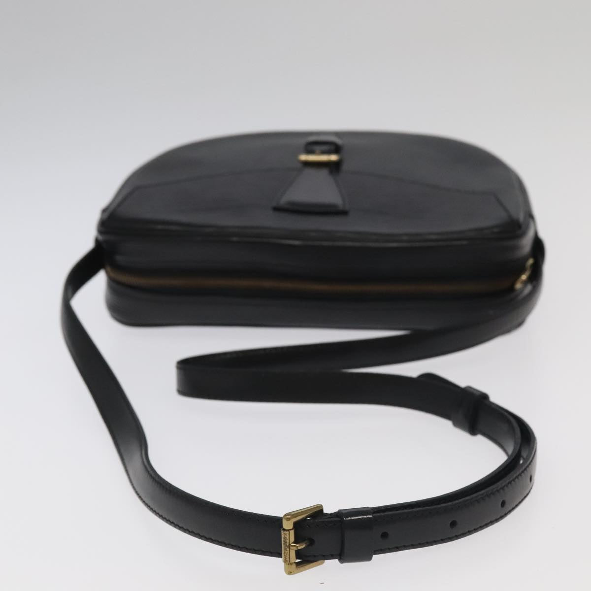 LOUIS VUITTON Epi Jeune Fille MM Shoulder Bag Black M52152 LV Auth 98645