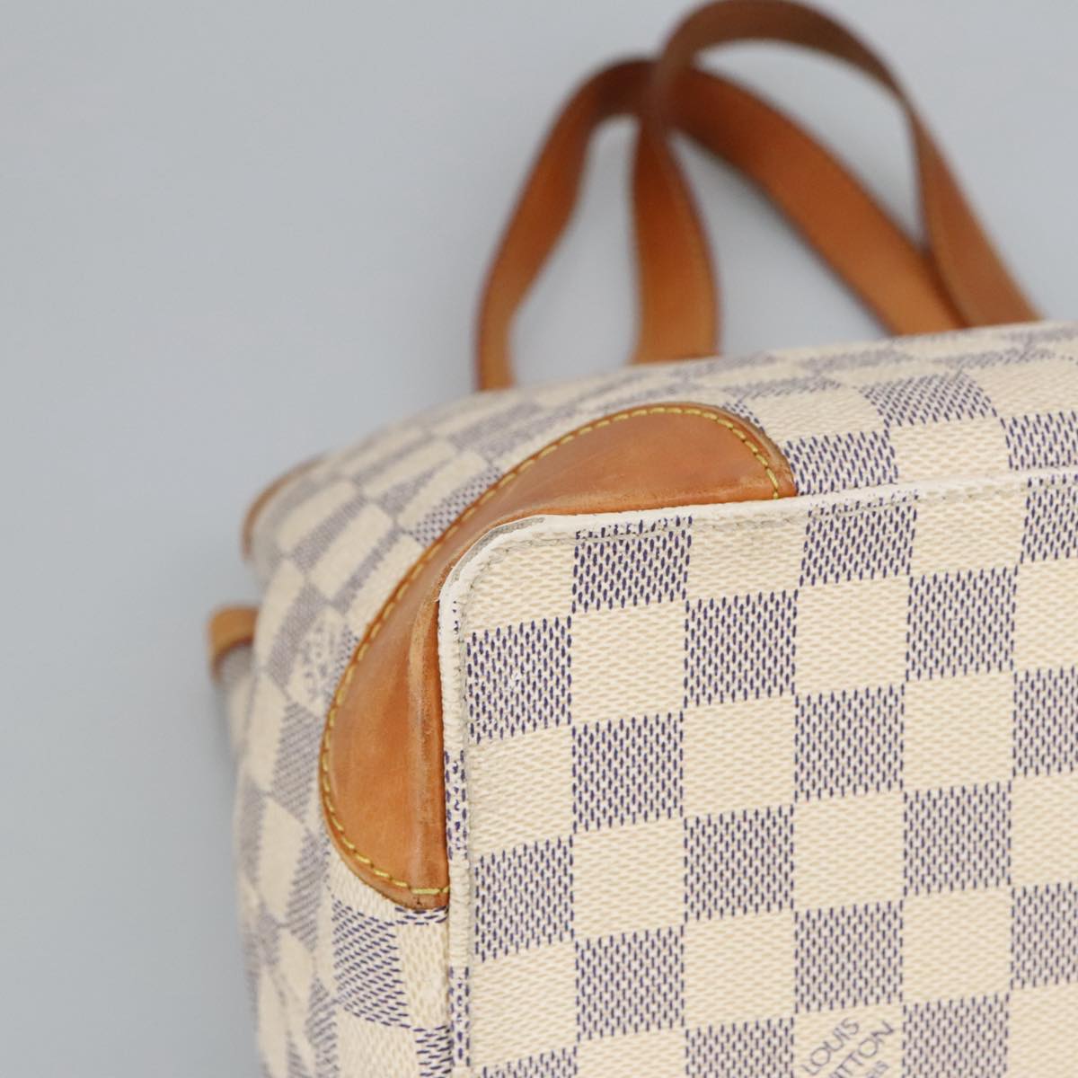 LOUIS VUITTON Damier Azur Hampstead PM Tote Bag N51207 LV Auth 98648