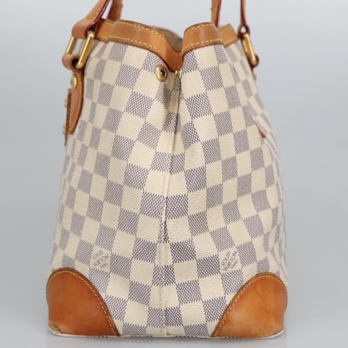 LOUIS VUITTON Damier Azur Hampstead PM Tote Bag N51207 LV Auth 98648