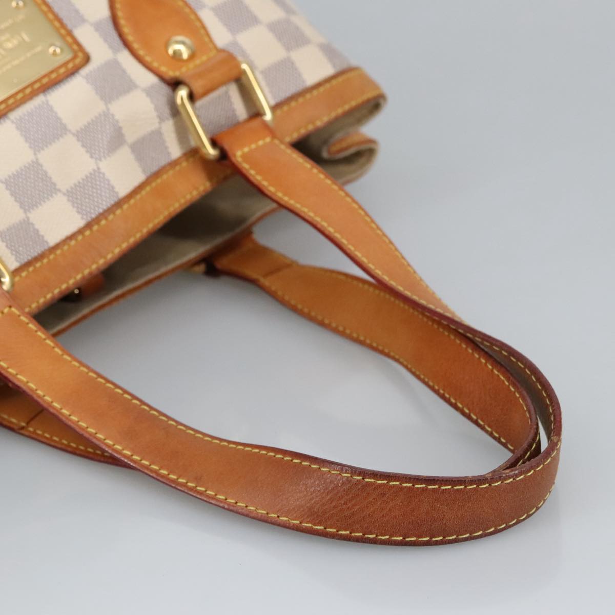 LOUIS VUITTON Damier Azur Hampstead PM Tote Bag N51207 LV Auth 98648