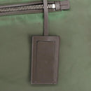 PRADA Boston Bag Nylon 2way Green Silver Auth 98649-18