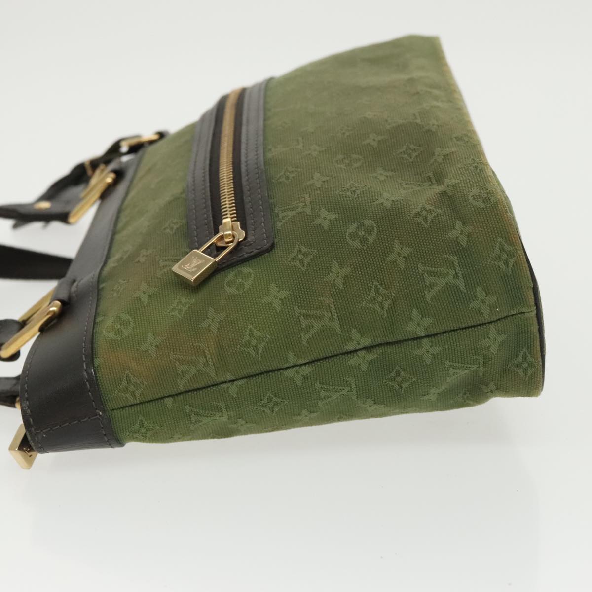 LOUIS VUITTON Monogram Mini Lucille PM Hand Bag TST Khaki M92682 LV Auth 98664