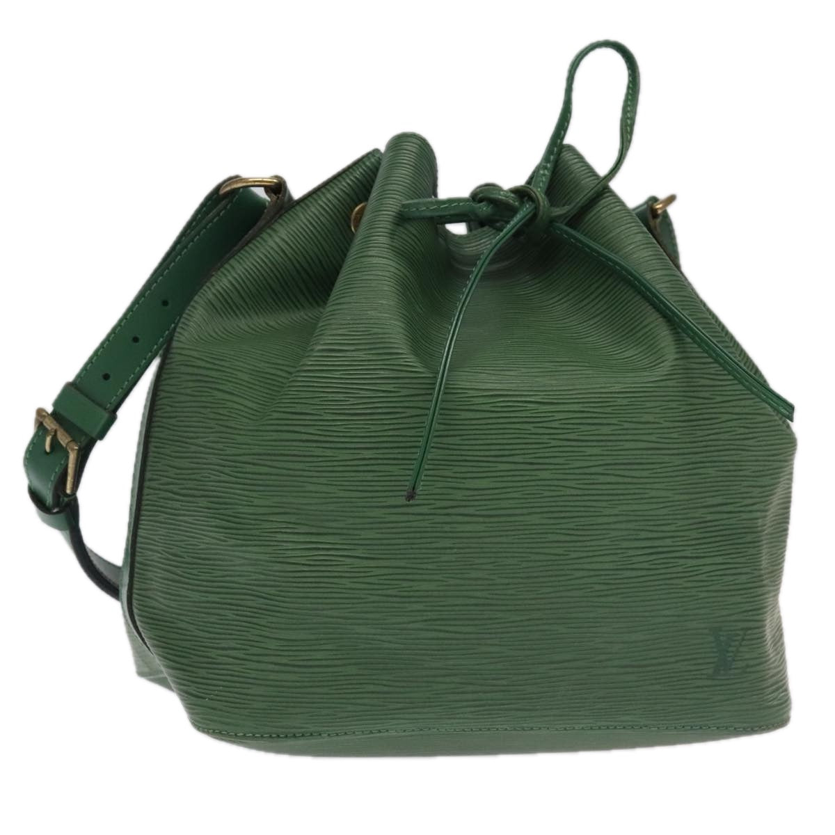 LOUIS VUITTON Epi Petit Noe Shoulder Bag Green M44102 LV Auth 98680