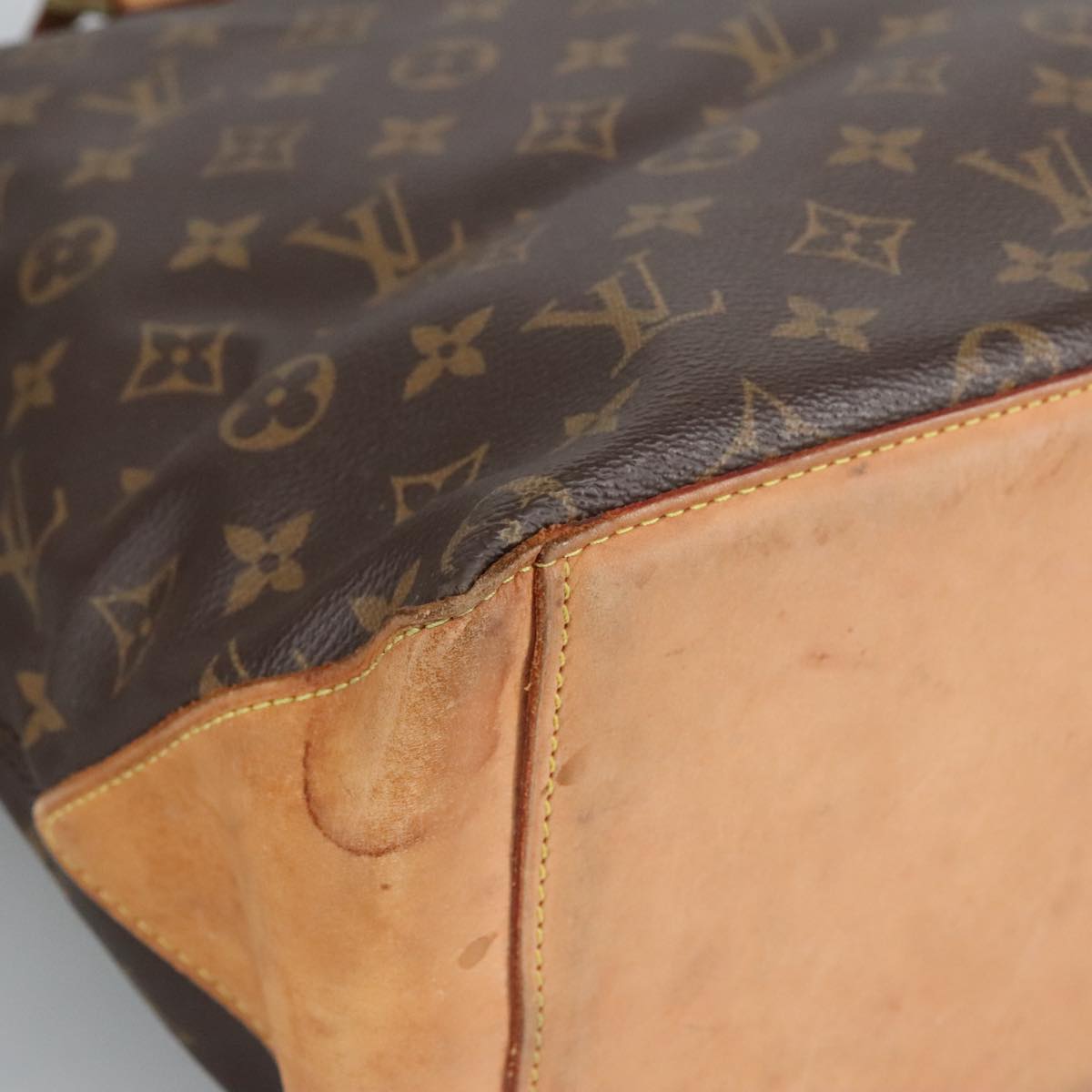 LOUIS VUITTON Monogram Cabas Mezzo Tote Bag M51151 LV Auth 98688