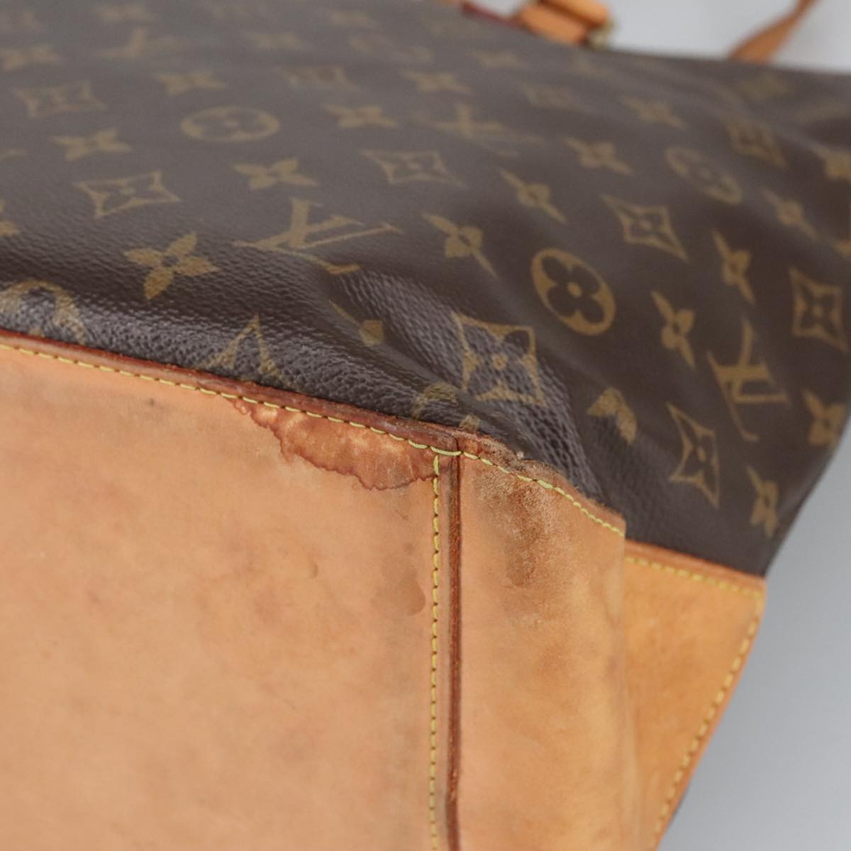 LOUIS VUITTON Monogram Cabas Mezzo Tote Bag M51151 LV Auth 98688