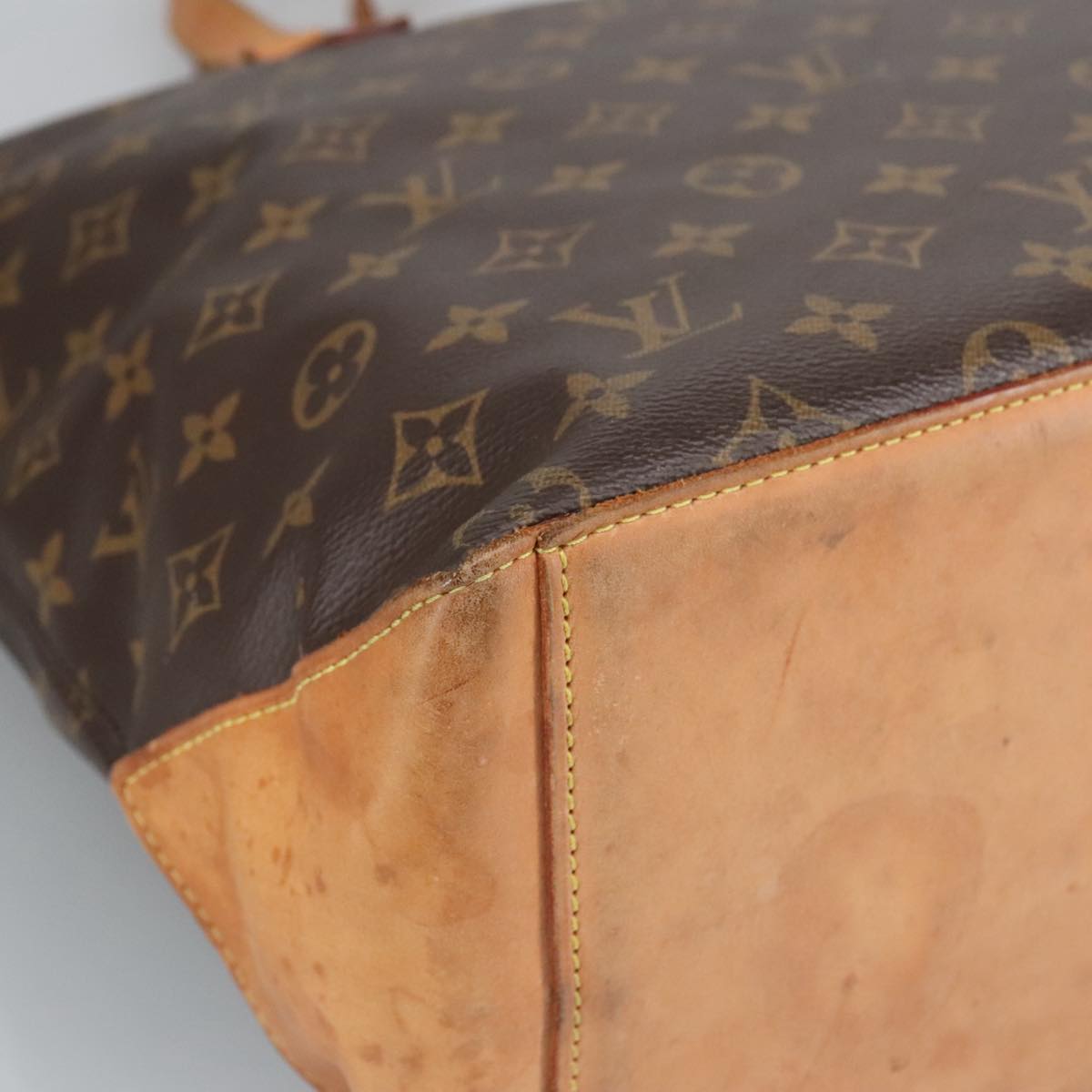 LOUIS VUITTON Monogram Cabas Mezzo Tote Bag M51151 LV Auth 98688