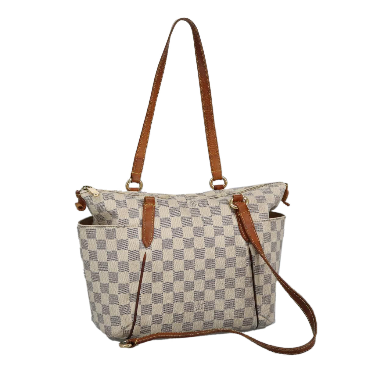 LOUIS VUITTON Damier Azur Totally PM Tote Bag N41280 LV Auth 98713