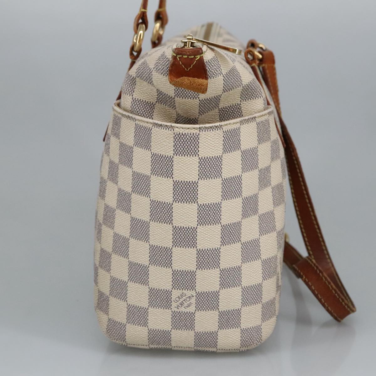 LOUIS VUITTON Damier Azur Totally PM Tote Bag N41280 LV Auth 98713