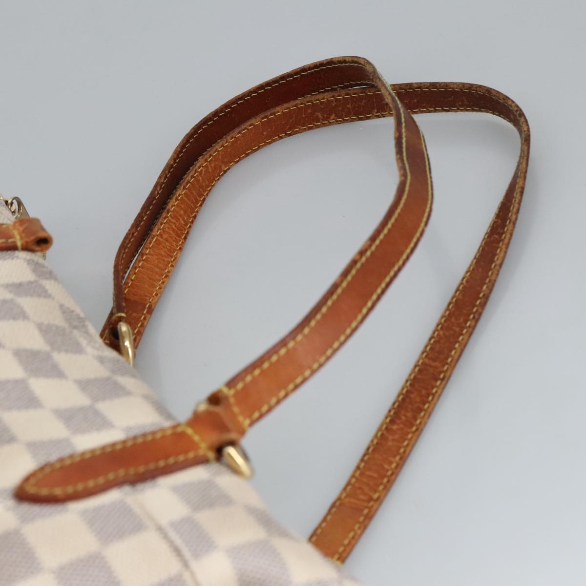 LOUIS VUITTON Damier Azur Totally PM Tote Bag N41280 LV Auth 98713