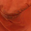 PRADA Tote Bag Nylon 2way Orange Silver Auth 98724-8