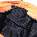 PRADA Tote Bag Nylon 2way Orange Silver Auth 98724-21