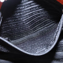 PRADA Tote Bag Nylon 2way Orange Silver Auth 98724-23