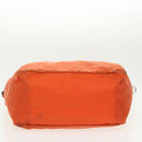 PRADA Tote Bag Nylon 2way Orange Silver Auth 98724-5