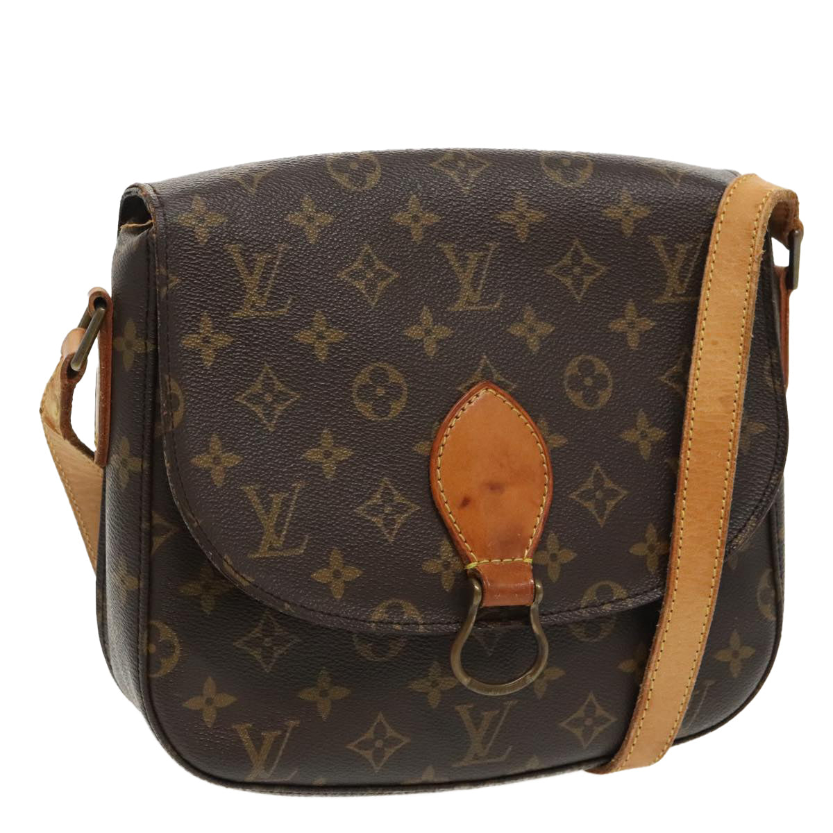 LOUIS VUITTON Monogram Saint Cloud GM Shoulder Bag M51242 LV Auth 98740