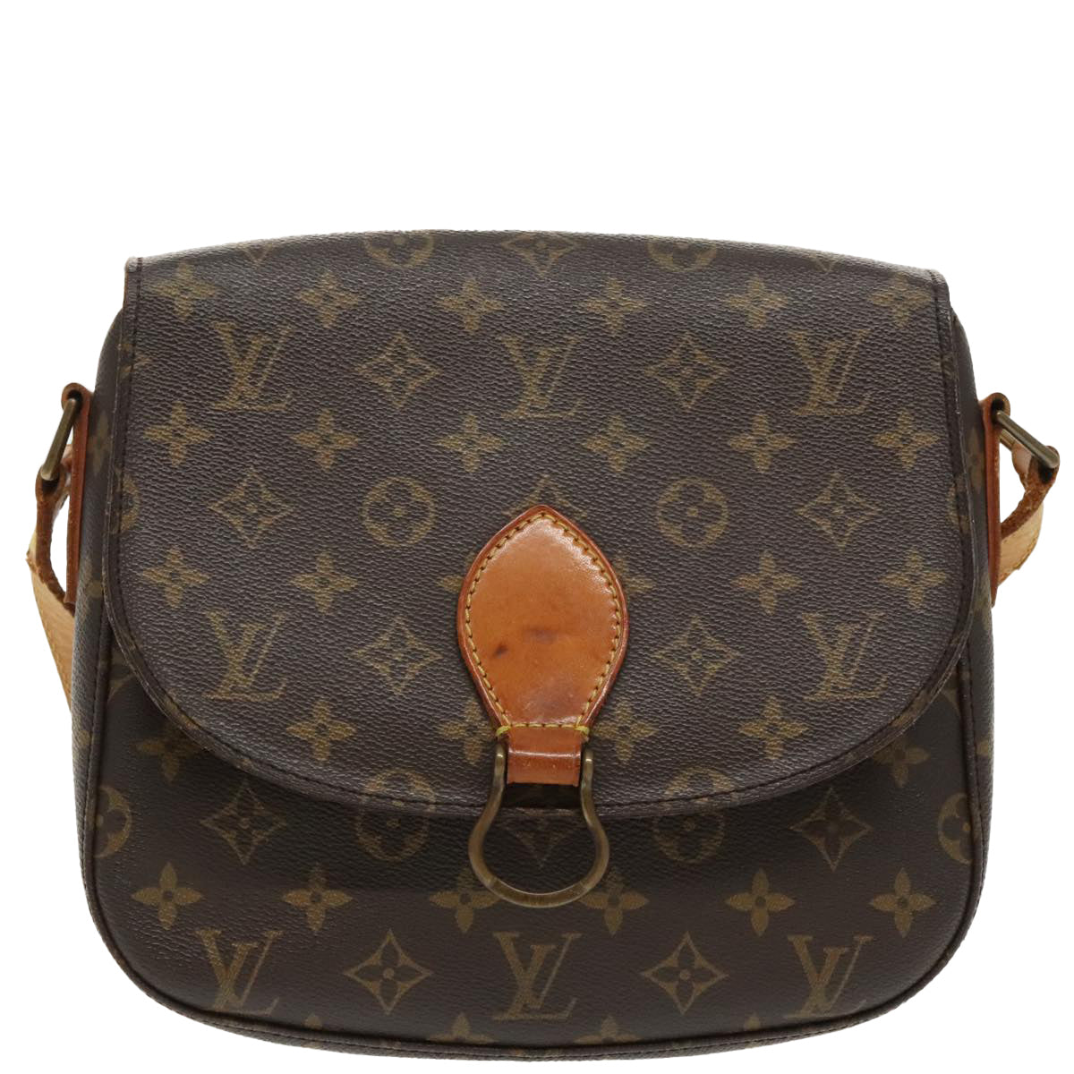 LOUIS VUITTON Monogram Saint Cloud GM Shoulder Bag M51242 LV Auth 98740