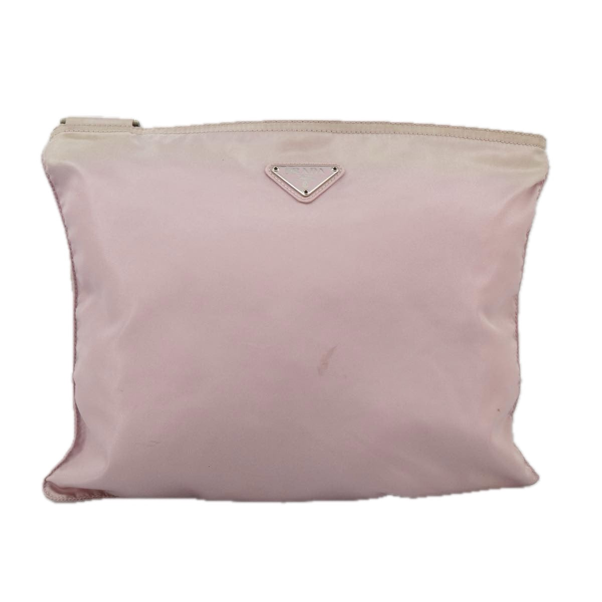 PRADA Shoulder Bag Nylon Pink Silver Auth 98745 - 0