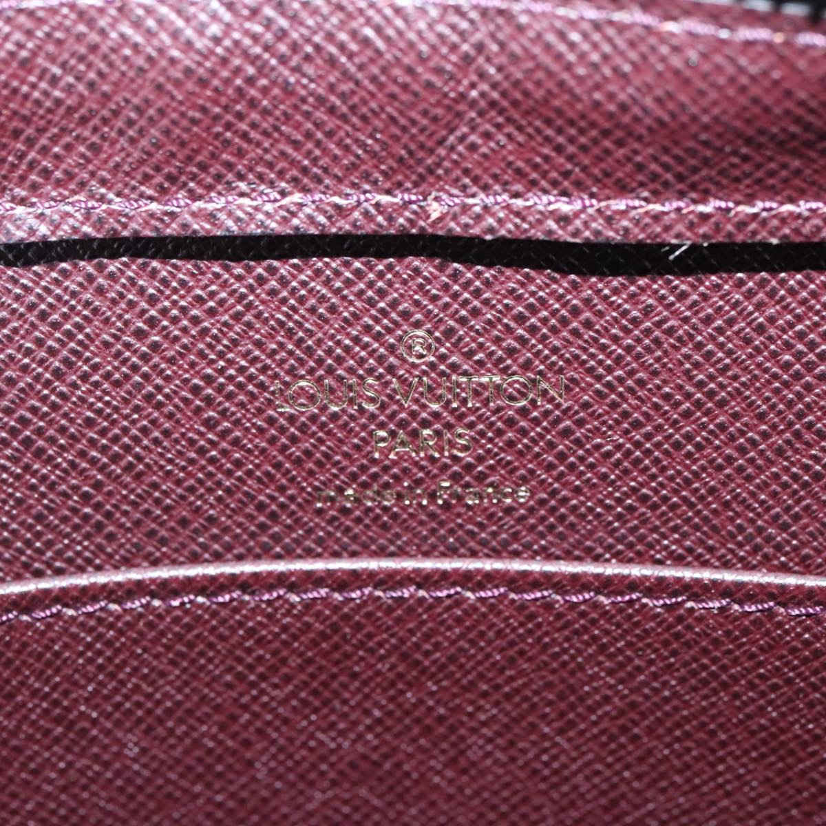 LOUIS VUITTON Taiga Baikal Clutch Bag Acajou M30186 LV Auth 98749