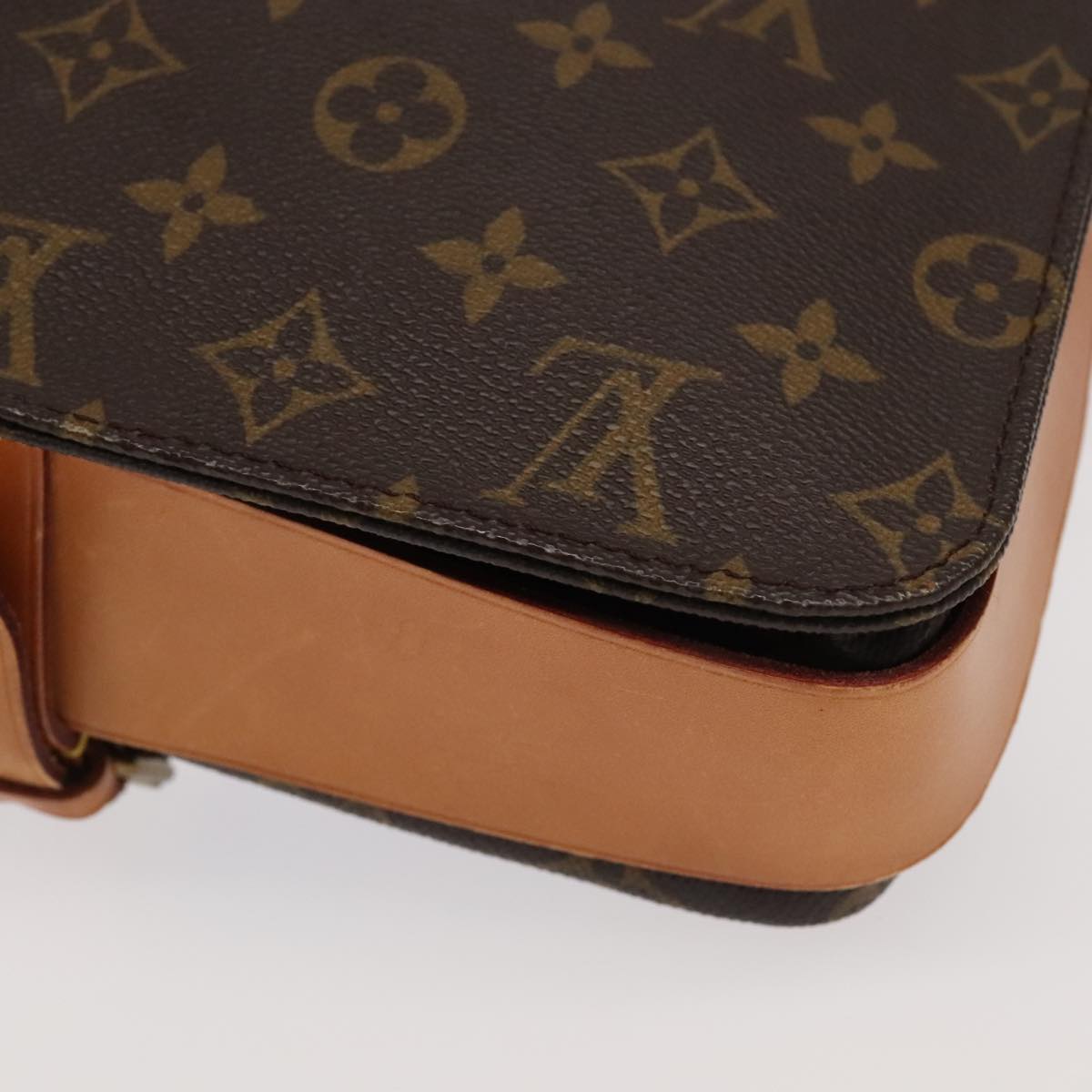 LOUIS VUITTON Monogram Cartouchiere GM Shoulder Bag M51252 LV Auth 98759