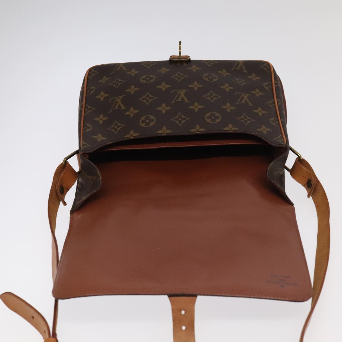 LOUIS VUITTON Monogram Cartouchiere GM Shoulder Bag M51252 LV Auth 98759